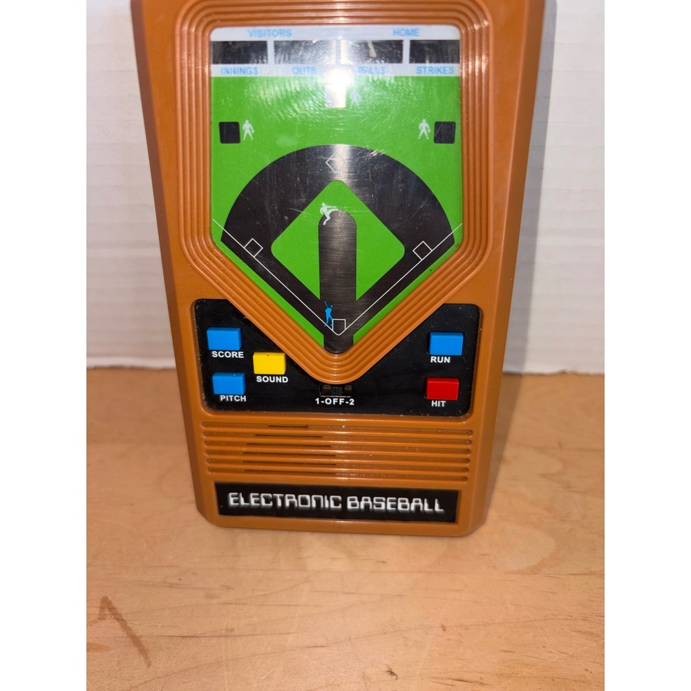 Vintage Mattel Electronic Baseball Handheld Game Tested Working